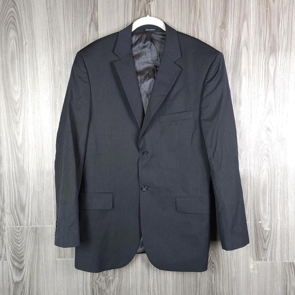 Pronto Uomo‎ Men's 2 Button Wool Blazer Size 42 Reg